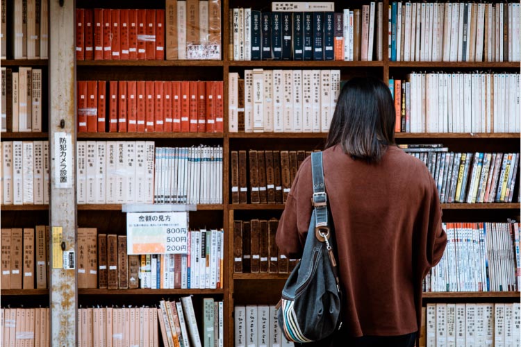 Woman in university