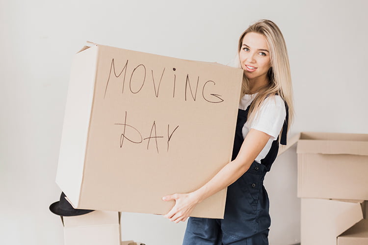Picture shows moving day