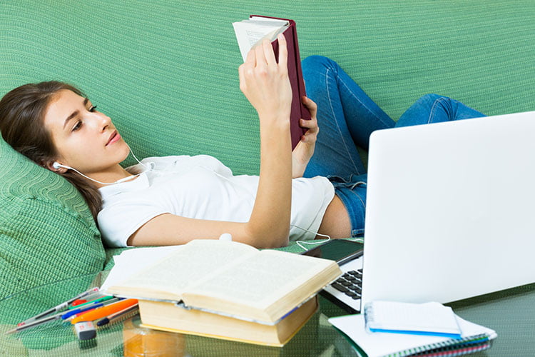 woman relaxing